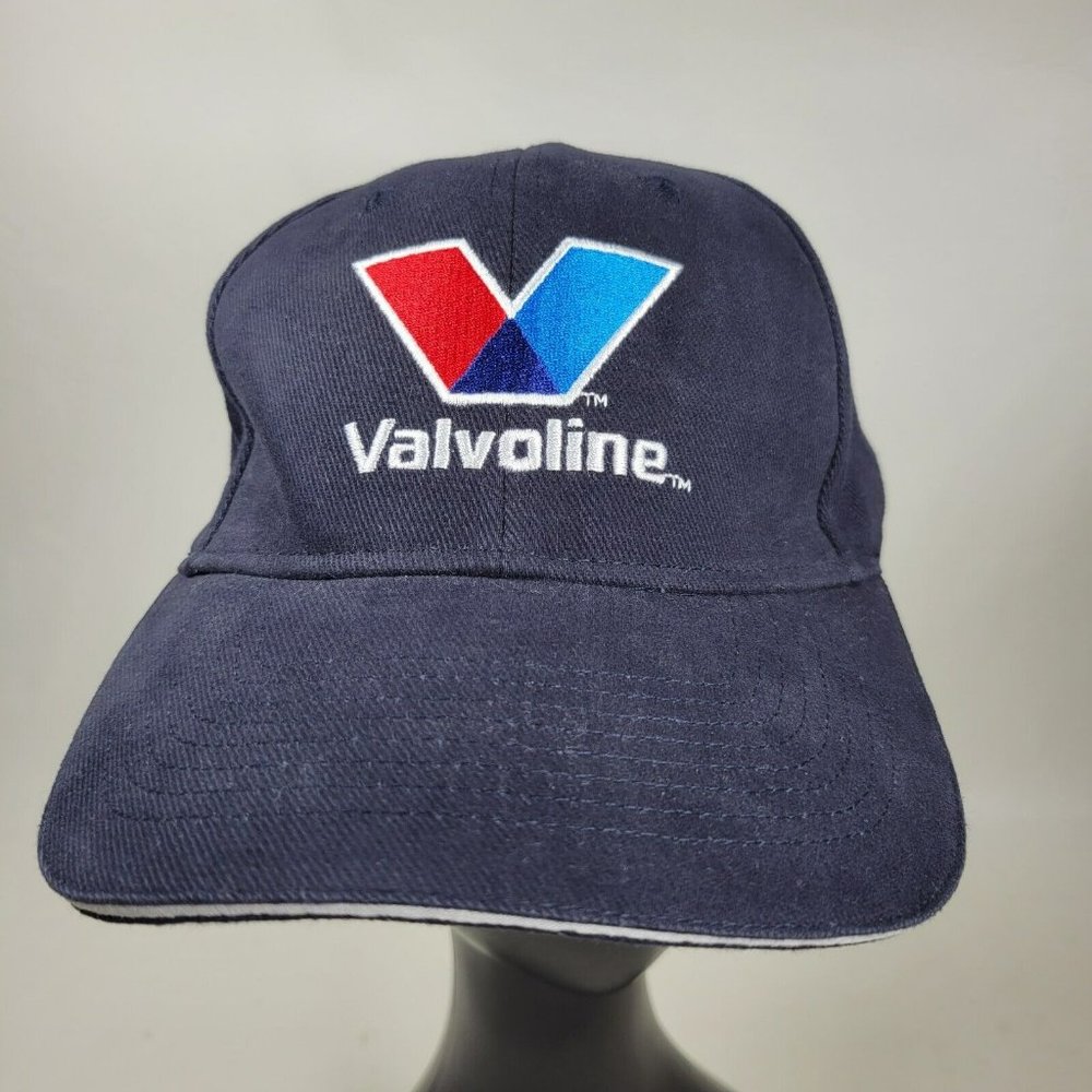 Valvoline Strapback Hat Trucker Cap TSMGI Navy Blue Embroidered Logo